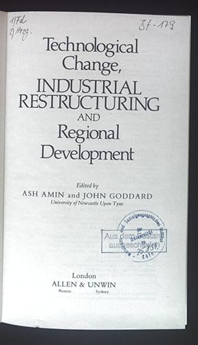 Seller image for Technological Change, Industrial Restructuring and Regional Development. for sale by books4less (Versandantiquariat Petra Gros GmbH & Co. KG)