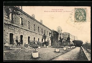 Carte postale Salies, Abbaye de Sordes (Xe siècle), La Terrasse