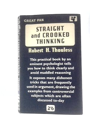 Imagen del vendedor de Straight and Crooked Thinking a la venta por World of Rare Books