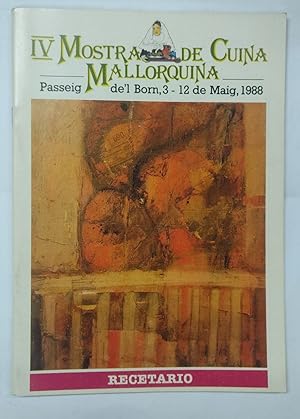 Imagen del vendedor de VIII Mostra de Cuina Mallorquina. Passeig de'l Born 3 - 12 Maig 1988 a la venta por Libros Tobal