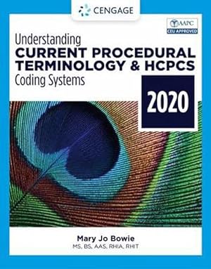 Immagine del venditore per Understanding Current Procedural Terminology and HCPCS Coding Systems - 2020 (Paperback) venduto da Grand Eagle Retail