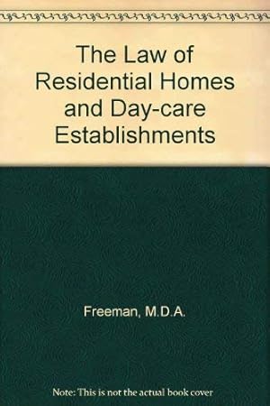 Bild des Verkufers fr The Law of Residential Homes and Day-care Establishments zum Verkauf von WeBuyBooks