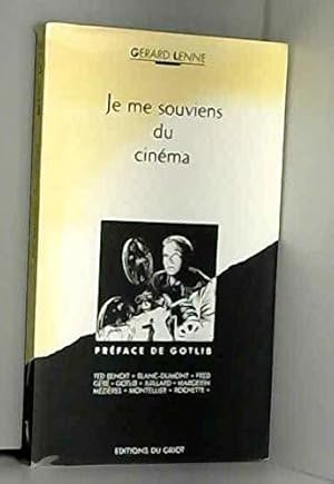 Bild des Verkufers fr Je me souviens du cinma zum Verkauf von JLG_livres anciens et modernes