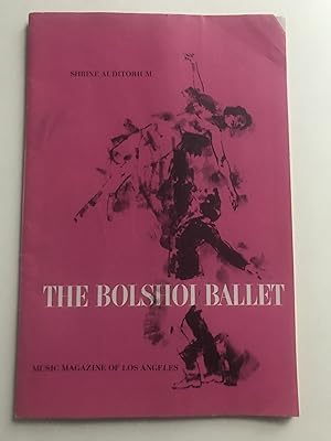 THE BOLSHOI BALLET (October 1962- Shrine Auditorium , Los Angeles) program