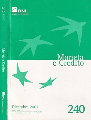 Bild des Verkufers fr Moneta e credito zum Verkauf von Biblioteca di Babele