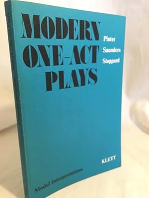 Imagen del vendedor de Modern One-act Plays: Model interpretations. a la venta por Versandantiquariat Waffel-Schrder