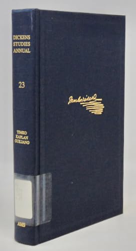 Imagen del vendedor de Dickens Studies Annual: Essays on Victorian Fiction, Volume 23 a la venta por Haaswurth Books