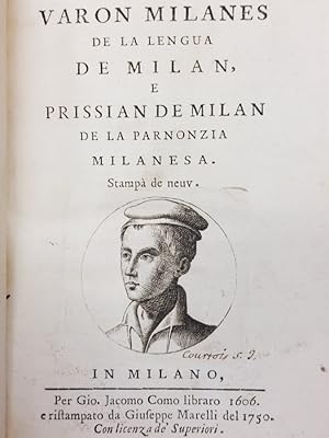 Varon milanes de la lengua e Milan, e Prissian de Milan de la parnonzia milanesa. Stampà de neuv.