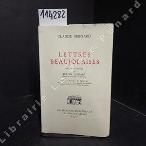 Imagen del vendedor de Lettres beaujolaises a la venta por Librairie-Bouquinerie Le Pre Pnard