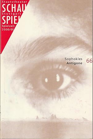 Immagine del venditore per Programmheft Sophokles ANTIGONE Premiere 7. Oktober 2000 Spielzeit 2000 / 01 Programmbuch 66 venduto da Programmhefte24 Schauspiel und Musiktheater der letzten 150 Jahre