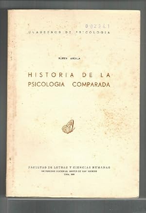 Seller image for Historia de la psicologa comparada. [RAREZA!]. for sale by La Librera, Iberoamerikan. Buchhandlung