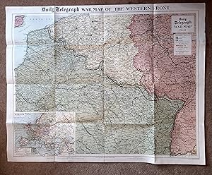 War Map (No 2) of the Western Front with flags