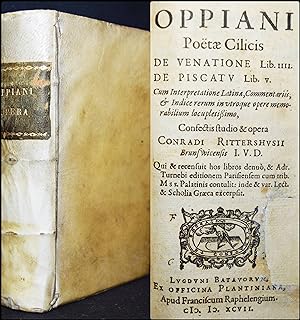 De venatione libri IV. De piscatu libri V. Cum interpretatione latina, Commentariis, & indice rer...