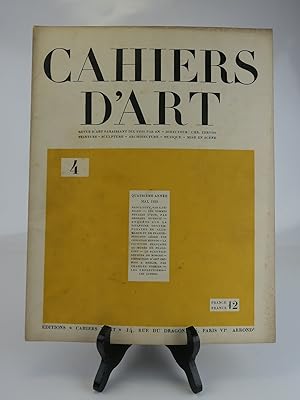 Seller image for CAHIERS D'ART N4 4e anne mai 1929 : RAOUL DUFY, PAR E. TRIADE - LES TOMBES ROYALES D'OUR, PAR GEORGES DUTHUIT - ENQUTE SUR LA SCULPTURE CONTEMPORAINE EN ALLEMAGNE ET EN FRANCE - FERNAND LGER PAR CHRISTIAN ZERVOS - LA PE INTURE FRANAISE AU MUSE DE FRANCFORT - LE CENTR0- SOYOUS DE MOSCOU - EXPOSITION D'ART CHINOIS A BERLIN, PAR CHARLES VIGNIER -LES EXPOSITIONS LES LIVRES. for sale by Librairie Christian Chaboud
