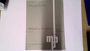 Image du vendeur pour Prelude and Nocturne for Piano (Left Hand) Opus 9. mis en vente par Goldstone Rare Books
