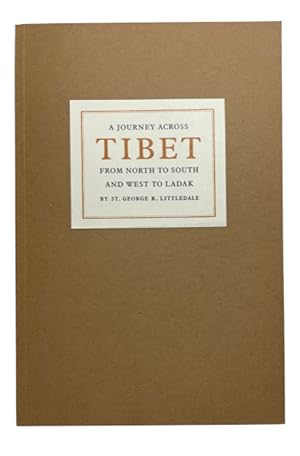 Imagen del vendedor de A Reprinting of A Journey across Tibet from North and South and West to Ladak, with an Introduction by Nicholas and Elizabeth Clinch a la venta por McBlain Books, ABAA