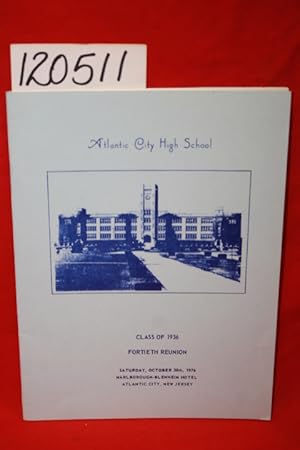 Seller image for Atlantic City High School Class of 1936 Fortieth Reunion for sale by Princeton Antiques Bookshop