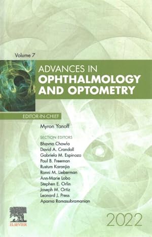 Seller image for Advances in Ophthalmology and Optometry for sale by GreatBookPricesUK