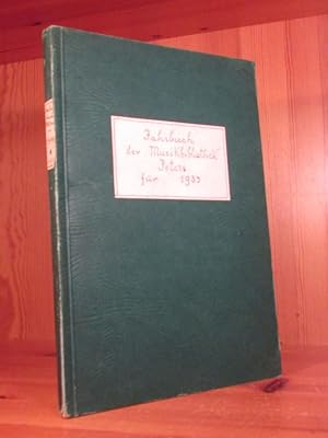 Jahrbuch der Musikbibliothek Peters für 1933. Vierzigster (40.) Jahrgang.