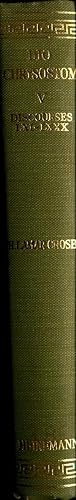 Bild des Verkufers fr Dio Chrysostom Vol. V With and English Translation by H. Lamar Crosby zum Verkauf von avelibro OHG