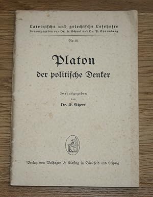 Platon, der politische Denker.