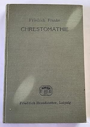 Seller image for Chrestomathie aus rmischen Dichtern fr mittlere Gymnasialklassen. for sale by Antiquariat Peda