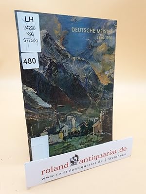 Bild des Verkufers fr Deutsche Meister 1880-1930 aus der Staatlichen Kunsthalle Karlsruhe. zum Verkauf von Roland Antiquariat UG haftungsbeschrnkt