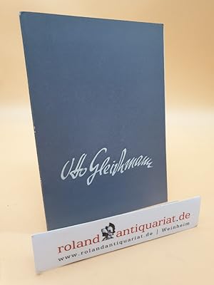 Seller image for Otto Gleichmann: lbilder, Aquarelle, Zeichnungen im Kunstverein Hannover vom 25. August bis 22. September 1957. for sale by Roland Antiquariat UG haftungsbeschrnkt