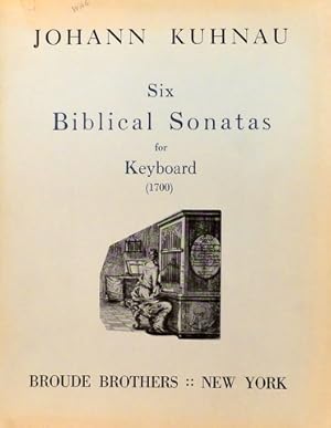 Bild des Verkufers fr Six Biblical Sonatas for Keyboard (1700 ). With the Original Preface and Introductions in German (facsimile) and English translated and annotated by Kurt Stone zum Verkauf von Paul van Kuik Antiquarian Music