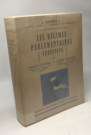 Image du vendeur pour Les rgimes parlementaires europens / Coll. Thmis mis en vente par crealivres