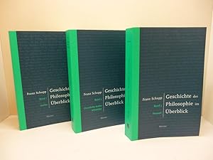 Bild des Verkufers fr Geschichte der Philosophie im berblick; Teil: Bd. 1. + Bd. 2 + Bd. 3 Antike, Christliche Antike Mittelalter, Neuzeit zum Verkauf von Allguer Online Antiquariat