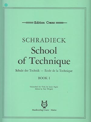 School of Technique, Viola Book 1 - Exercises in the different positions