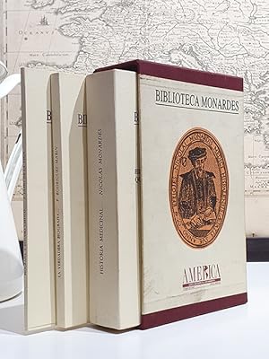 Biblioteca Monardes. 3 vols: Historia medicinal de las cosas que se traen de nuestras Indias Occi...