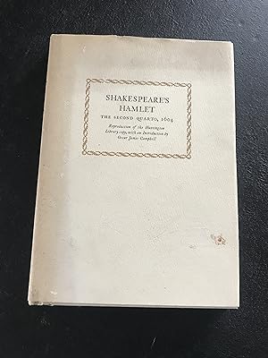 Imagen del vendedor de Shakespeare's Hamlet the Second Quarto, 1604 (Reproduced in facsimile from the Huntington Library Copy) a la venta por Sheapast Art and Books