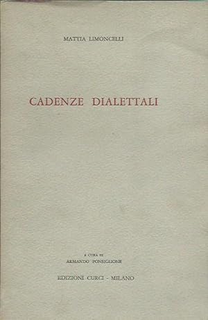 Seller image for Cadenze dialettali for sale by Booklovers - Novara