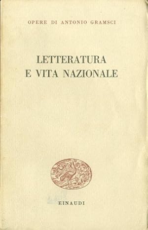 Image du vendeur pour Letteratura e vita nazionale. mis en vente par LIBET - Libreria del Riacquisto