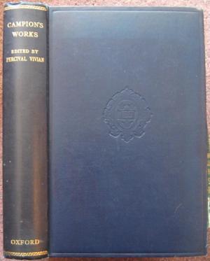 Seller image for CAMPION'S WORKS. for sale by Graham York Rare Books ABA ILAB