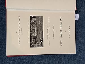 Immagine del venditore per Memoirs of Bartholomew Fair [REPRINT of 1859 edition] venduto da East Kent Academic