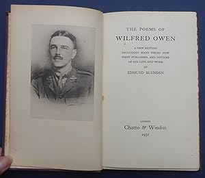 The Poems of Wilfred Owen - A New Edition Including Many Pieces Now First Published, and Notices of His Life & Work by Owen, Wilfred / Blunden, Edmund: Good Cloth (1931) First