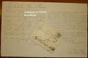 Eigenhändiger Brief m. Unterschrift "A. M.", o.D. (Juni 1903). 1 S. 4to. Mit eigenh. Briefumschlag.