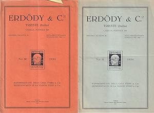 Erdody & C. - Trieste (Italia) - nn. 30 e 31, 1933 / 1934