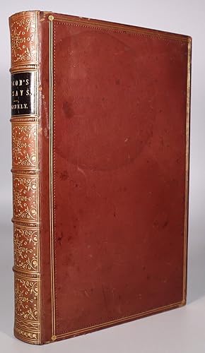 Seller image for BACON'S ESSAYS With Annotations by Richard Whately, D.D. [Sixth Edition   Full Leather Binding] for sale by Louis88Books (Members of the PBFA)