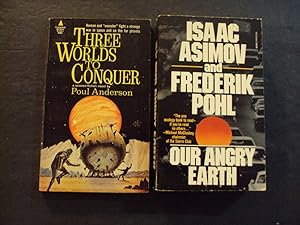 Seller image for 2 Science Fiction PBs Three Worlds To Conquer; Our Angry Earth for sale by Joseph M Zunno