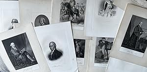 A Grouping of Forty Eight [48] Black and White Prints of Early American/Revolutionary War-Era Pol...