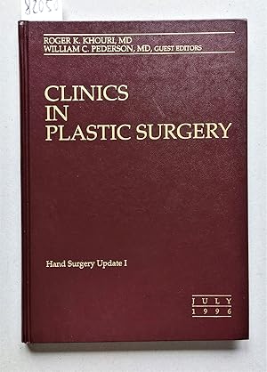 Clinics in Plastic Surgery. An International Quaterly. Volume 23 / Number 3 July 1996. Hand Surge...