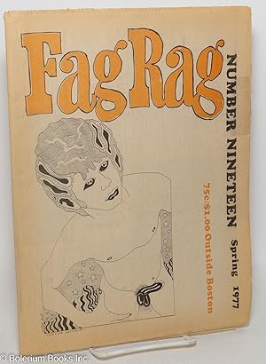 Bild des Verkufers fr Fag Rag #19, spring 1977 zum Verkauf von Bolerium Books Inc.