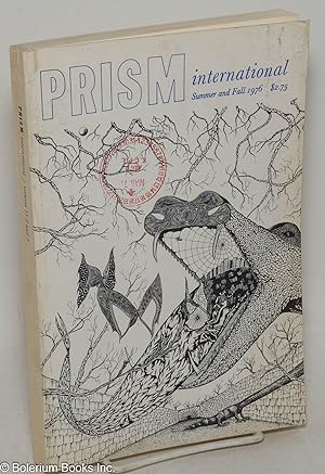 Seller image for Prism International; vol. 15, #2 & 3, Summer & Fall 1976 for sale by Bolerium Books Inc.