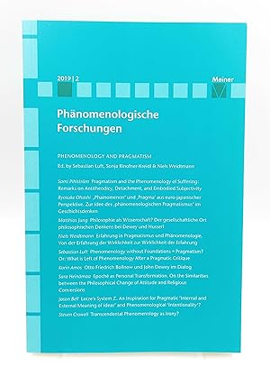 Imagen del vendedor de Phnomenologische Forschungen 2019 / 2: Phenomenology and Pragmatism a la venta por Antiquariat Smock