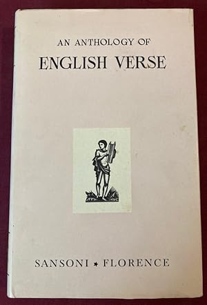 Bild des Verkufers fr An Anthology of English Verse. zum Verkauf von Plurabelle Books Ltd