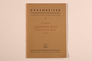 Bild des Verkufers fr W. A. MOZART - QUINTETT IN ES. Fr zwei Violinen, zwei Violen und Violoncello zum Verkauf von INFINIBU KG